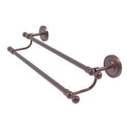 Allied Brass R-72-18-CA 18 in. Regal Collection Double Towel Bar, Antique Copper