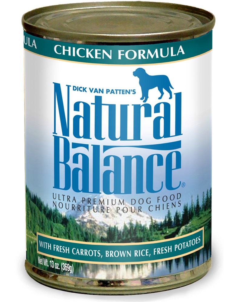 Natural Balance Pet Foods 723633001595 13 oz Ultra Premium Chicken Formula Canned Dog Food - Case of 12