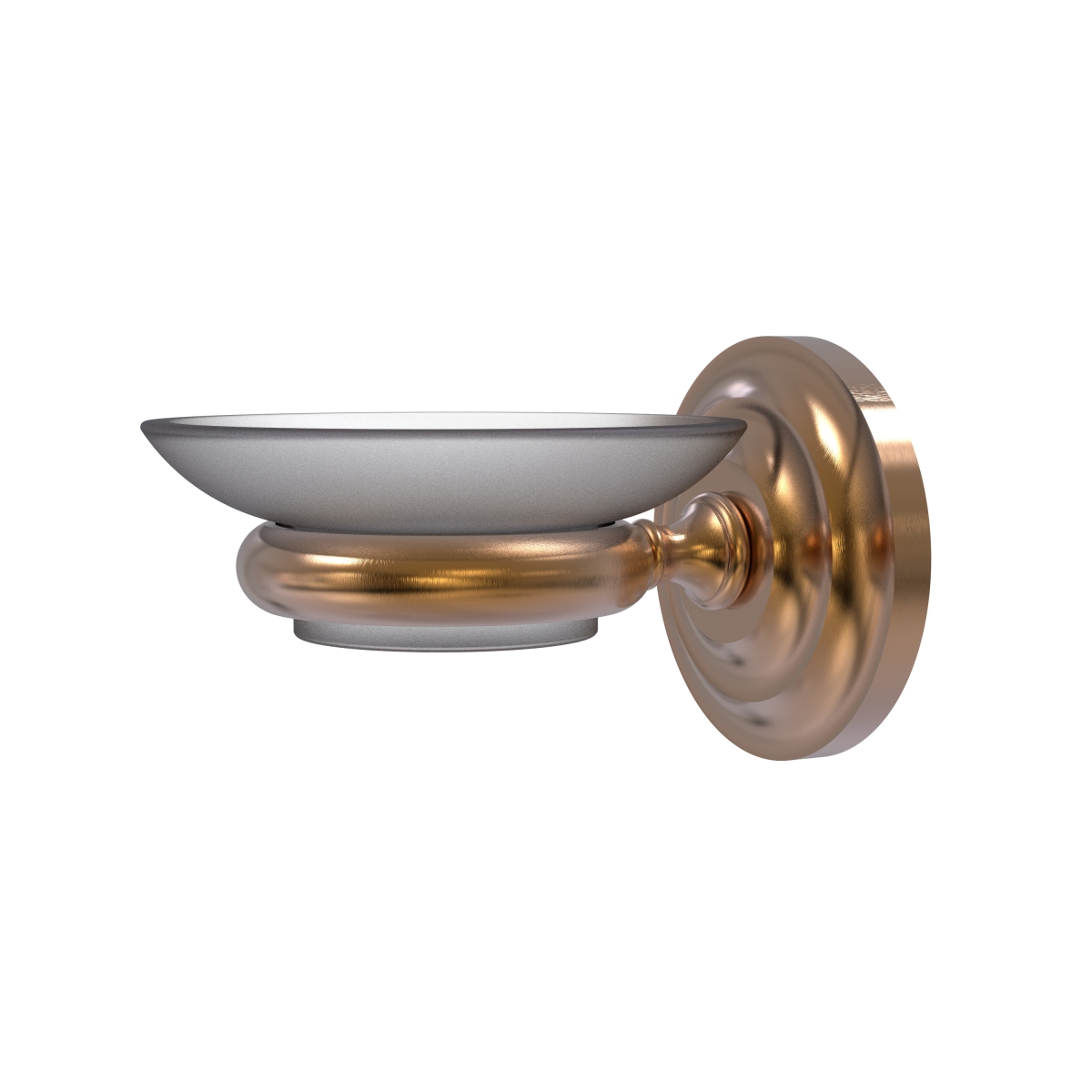 Allied Brass PQN-62-BBR Prestige Que First Collection Wall Mounted Soap Dish&#44; Brushed Bronze