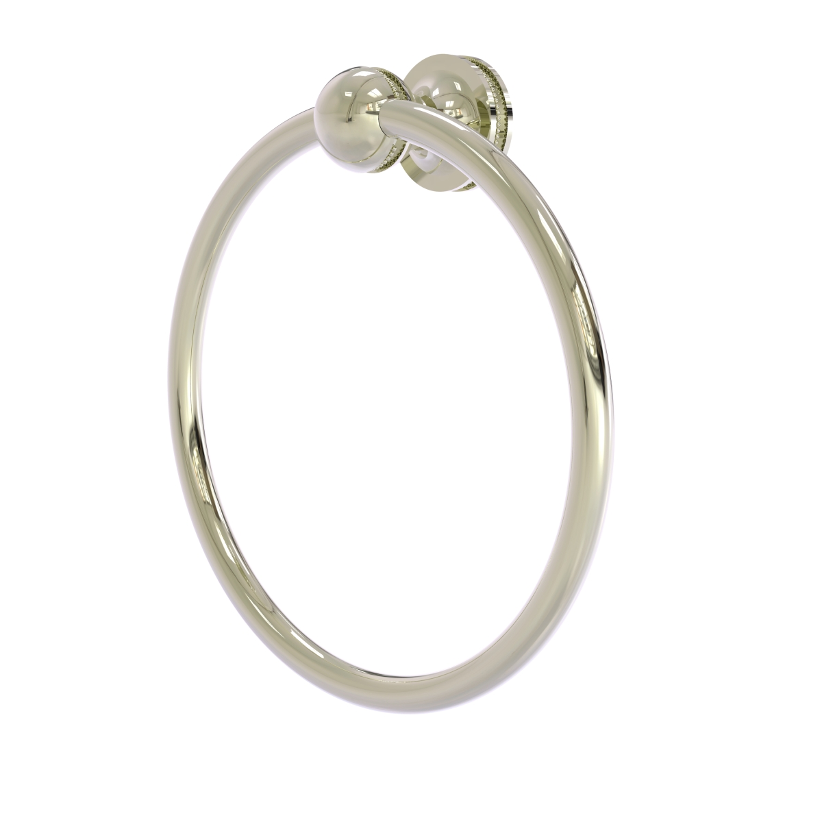 Allied Brass MA-16-PNI Mambo Collection Towel Ring, Polished Nickel