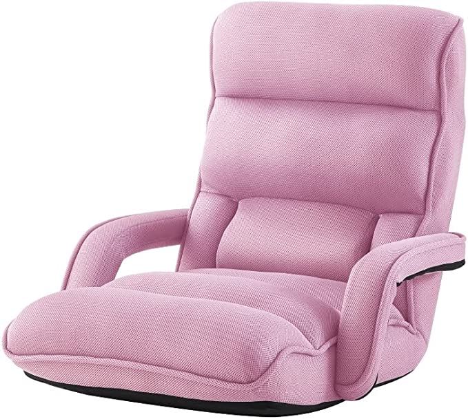 Loungie FC468-23PK-UE Posh Living Yuvan Chair with 5 Adjustable Positions&#44; Pink Mesh