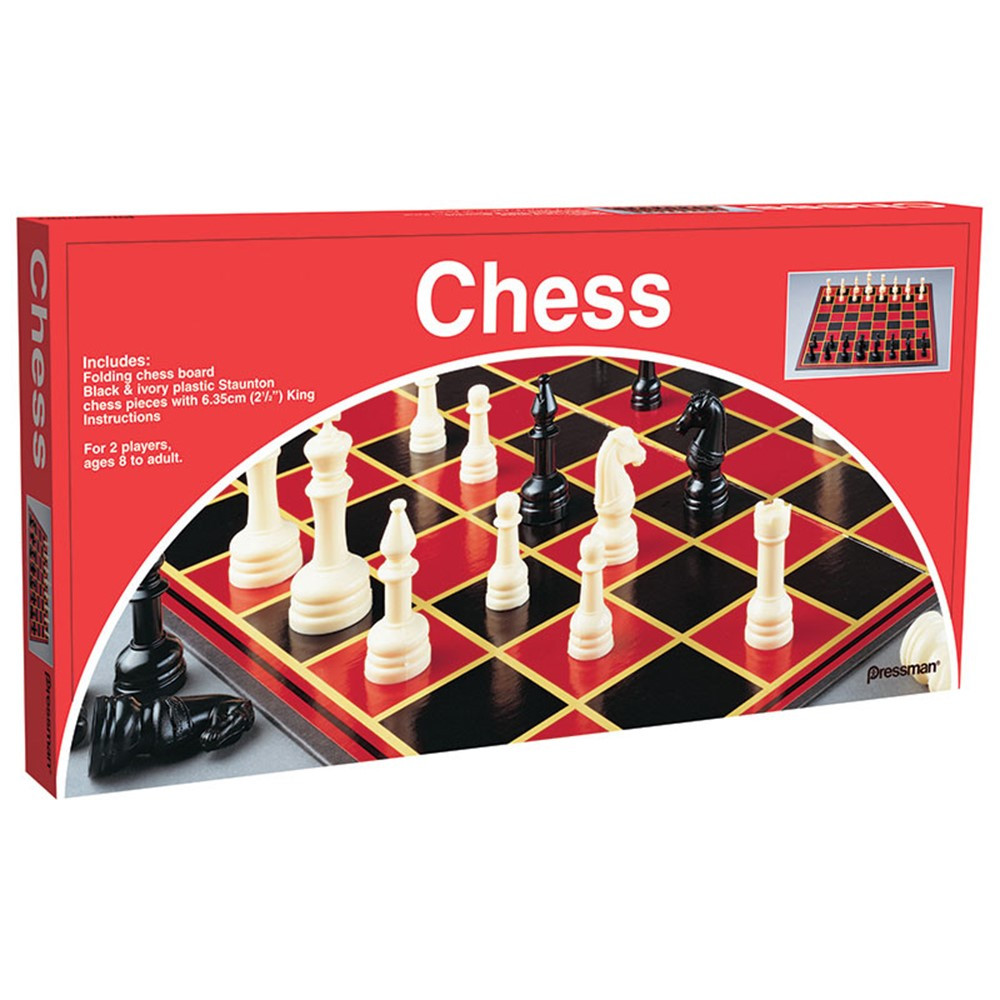 Pressman Toy Chess Board Game, Pack of 6