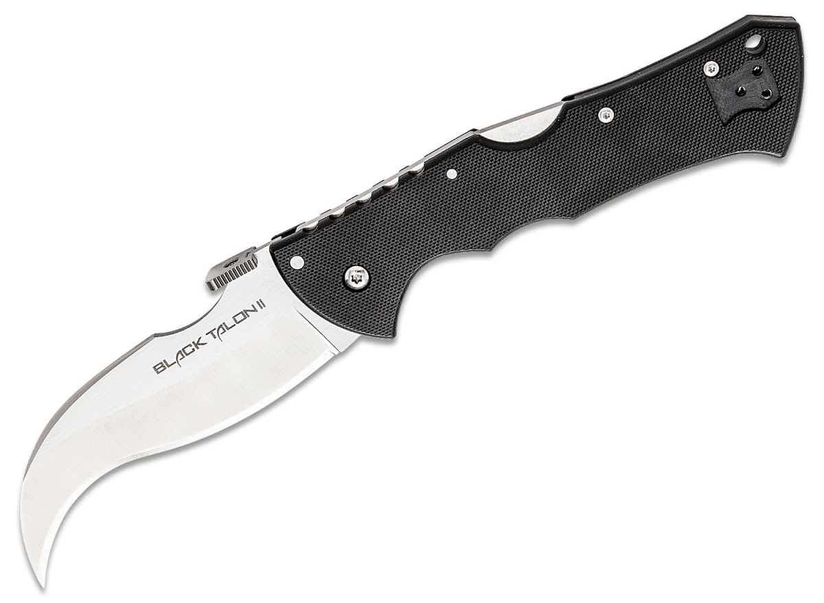 Cold Steel CLD-22B 2020N Black Talon CTS XHP Steel Plain Edge Folder Knife