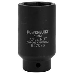 Powerbuilt 647076 Powerbuilt 647076 0.5 in. Drive 29mm Axle Nut Socket