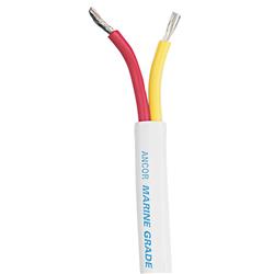Ancor 123710 100 ft. 3 AWG Safety Flat Duplex Cable&#44; Red & Yellow