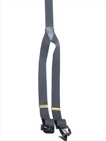Scully RW040S-CHA-ONE Mens Elastic Y-Back Rangewear Suspender&#44; Charcoal&#44; One Size