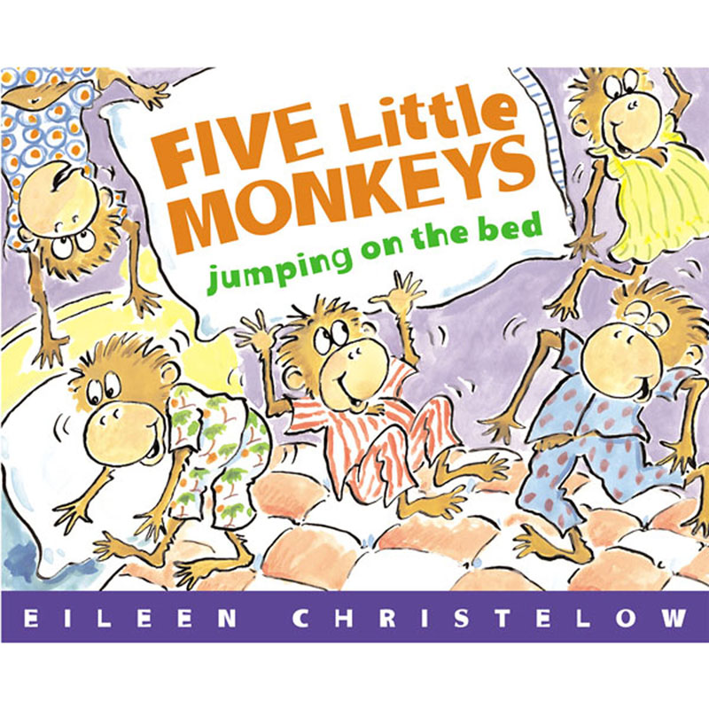 Harpercollins Publishers Harper Collins Publishers HO-395557011-3 Five Little Monkeys Jumping on the Bed Book&#44; Pack of 3