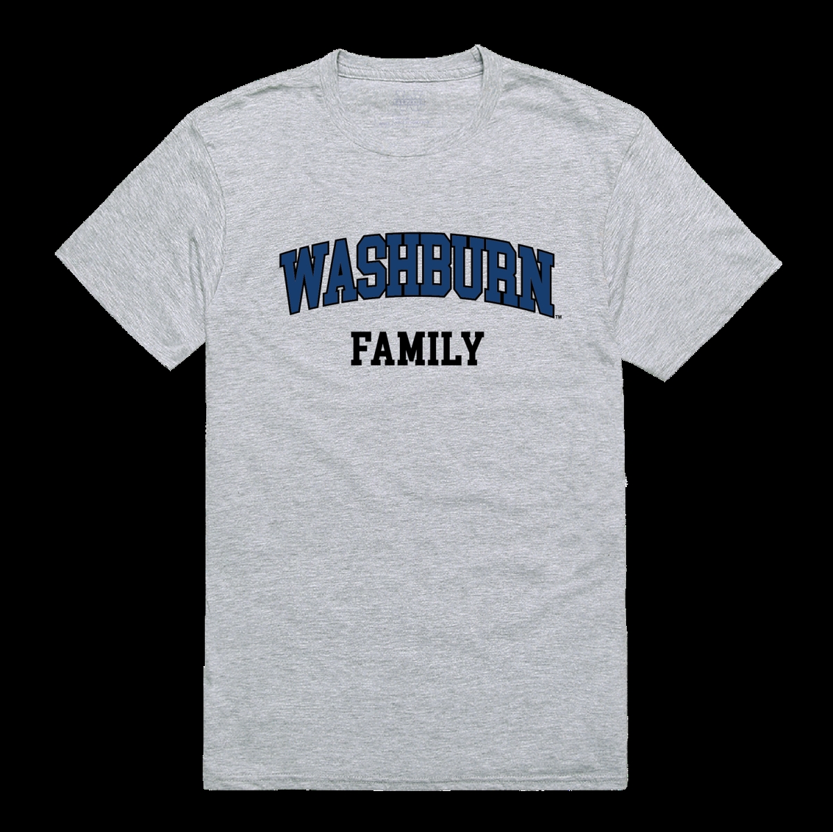 W Republic 571-431-HGY-05 Washburn University Ichabods Family T-Shirt&#44; Heather Grey - 2XL