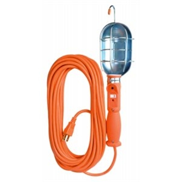 Southwire & Coleman Cable 248717 50 ft. 75W 16-3 Trouble Work Light&#44; Orange