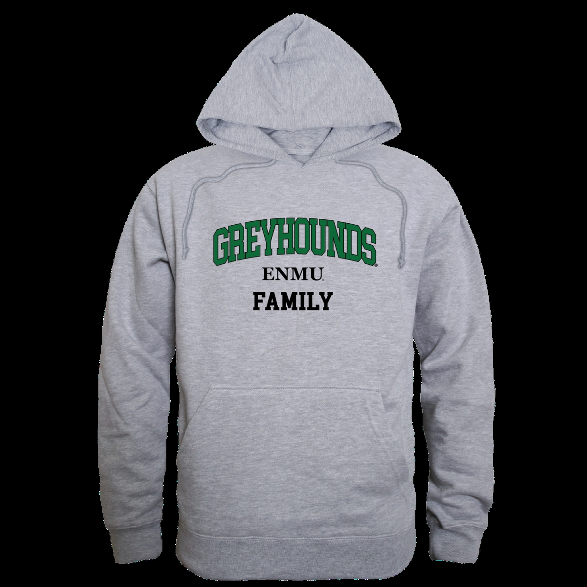 W Republic 573-640-HGY-01 Eastern New Mexico University Greyhounds Family Hoodie&#44; Heather Grey - Small