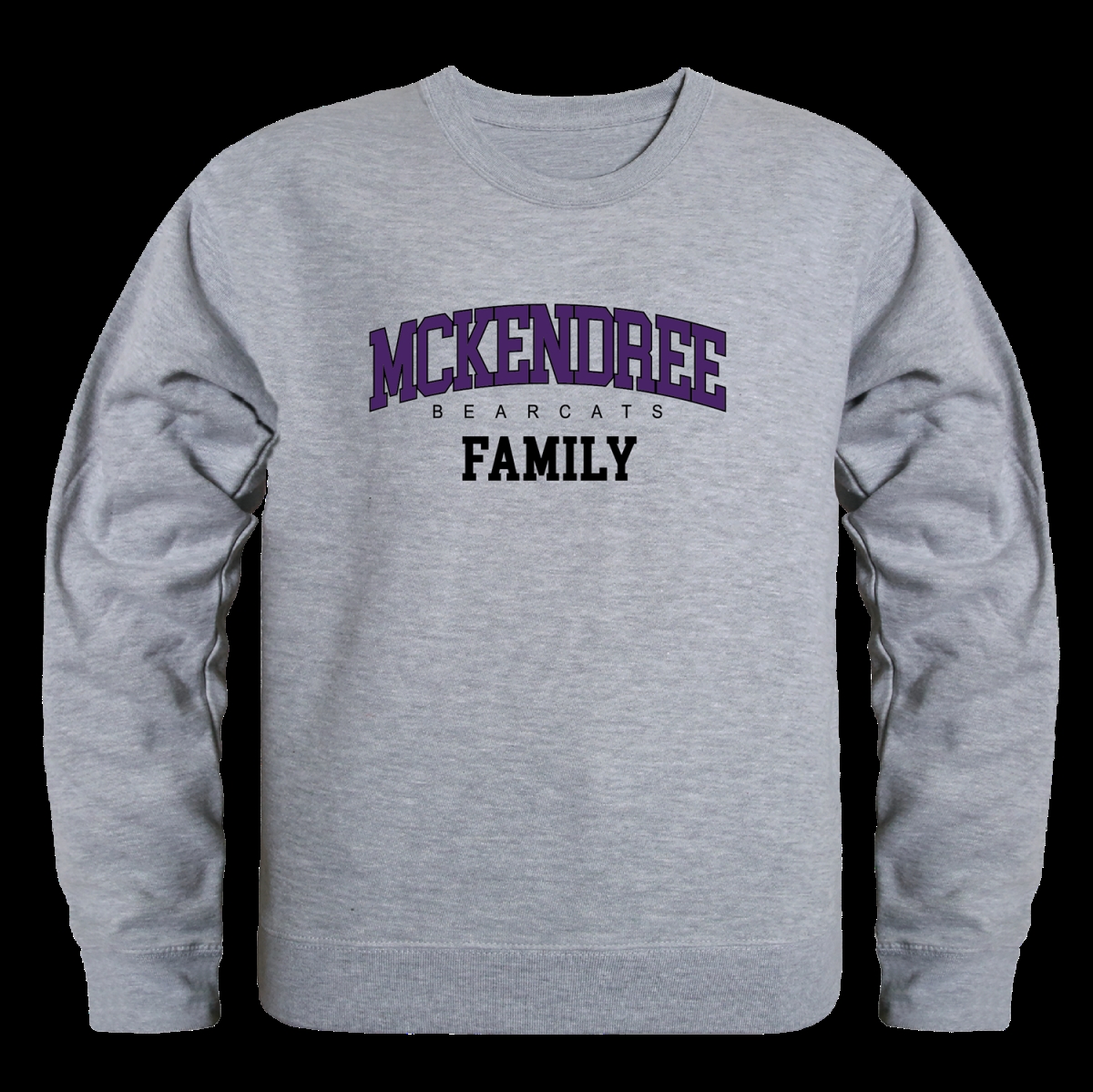 W Republic 572-721-HGY-05 McKendree University Bearcats Family Crewneck Sweatshirt&#44; Heather Grey - 2XL
