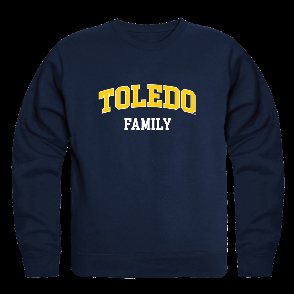W Republic 572-396-NVY-03 The University of Toledo Rockets Family Crewneck Sweatshirt&#44; Navy - Large