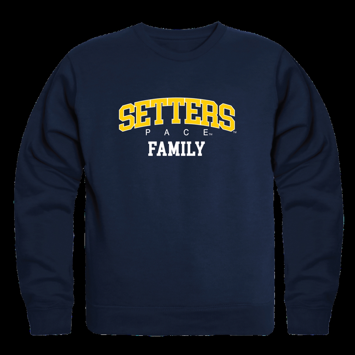 W Republic 572-725-NVY-04 Pace University Setters Family Crewneck Sweatshirt&#44; Navy - Extra Large