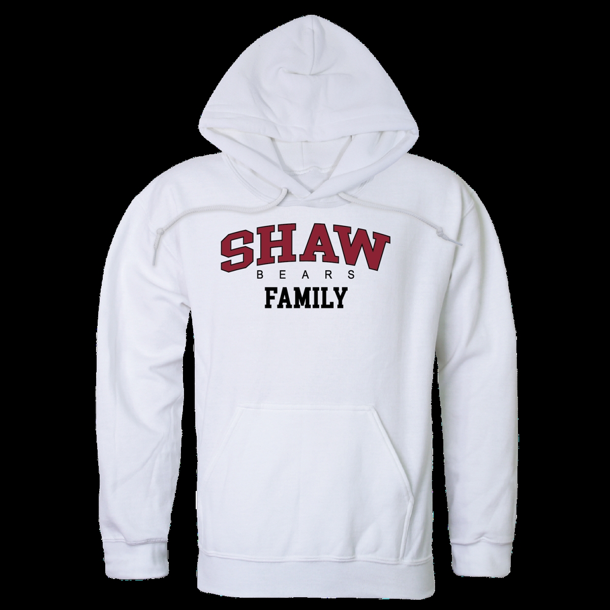 W Republic 573-726-WHT-01 Shaw University Bears Family Hoodie&#44; White - Small