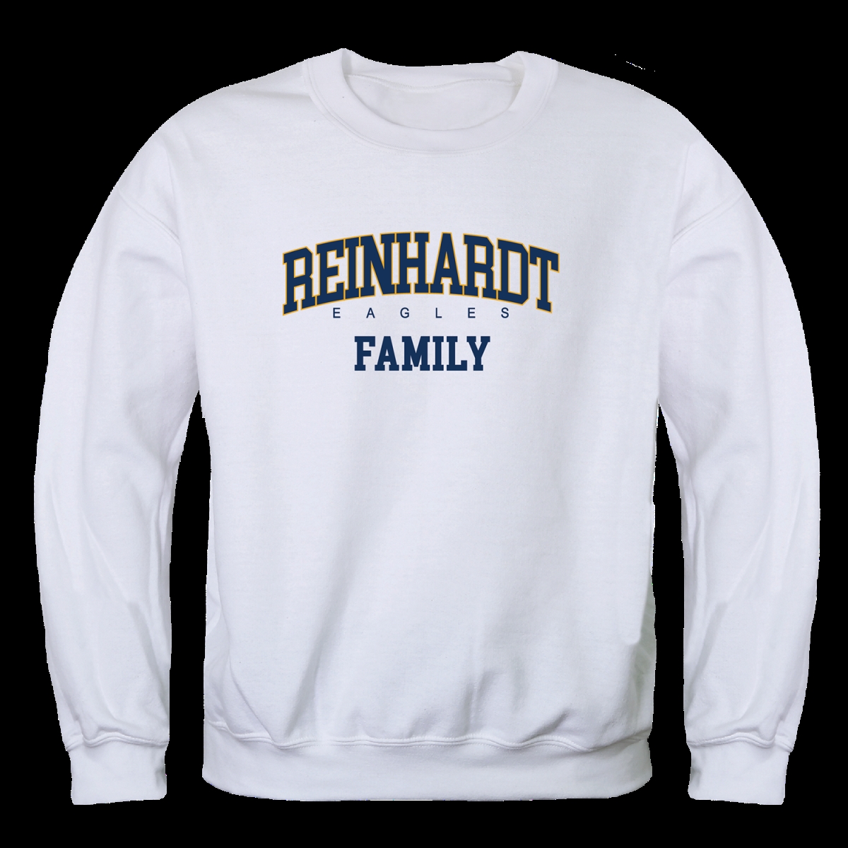 W Republic 572-696-WHT-02 Reinhardt University Eagles Family Crewneck Sweatshirt&#44; White - Medium