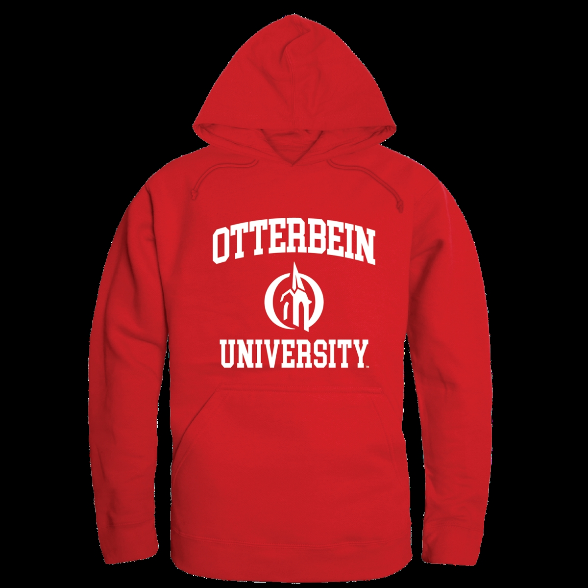 W Republic 569-361-RED-05 Otterbein University Cardinals Seal Hoodie&#44; Red - 2XL