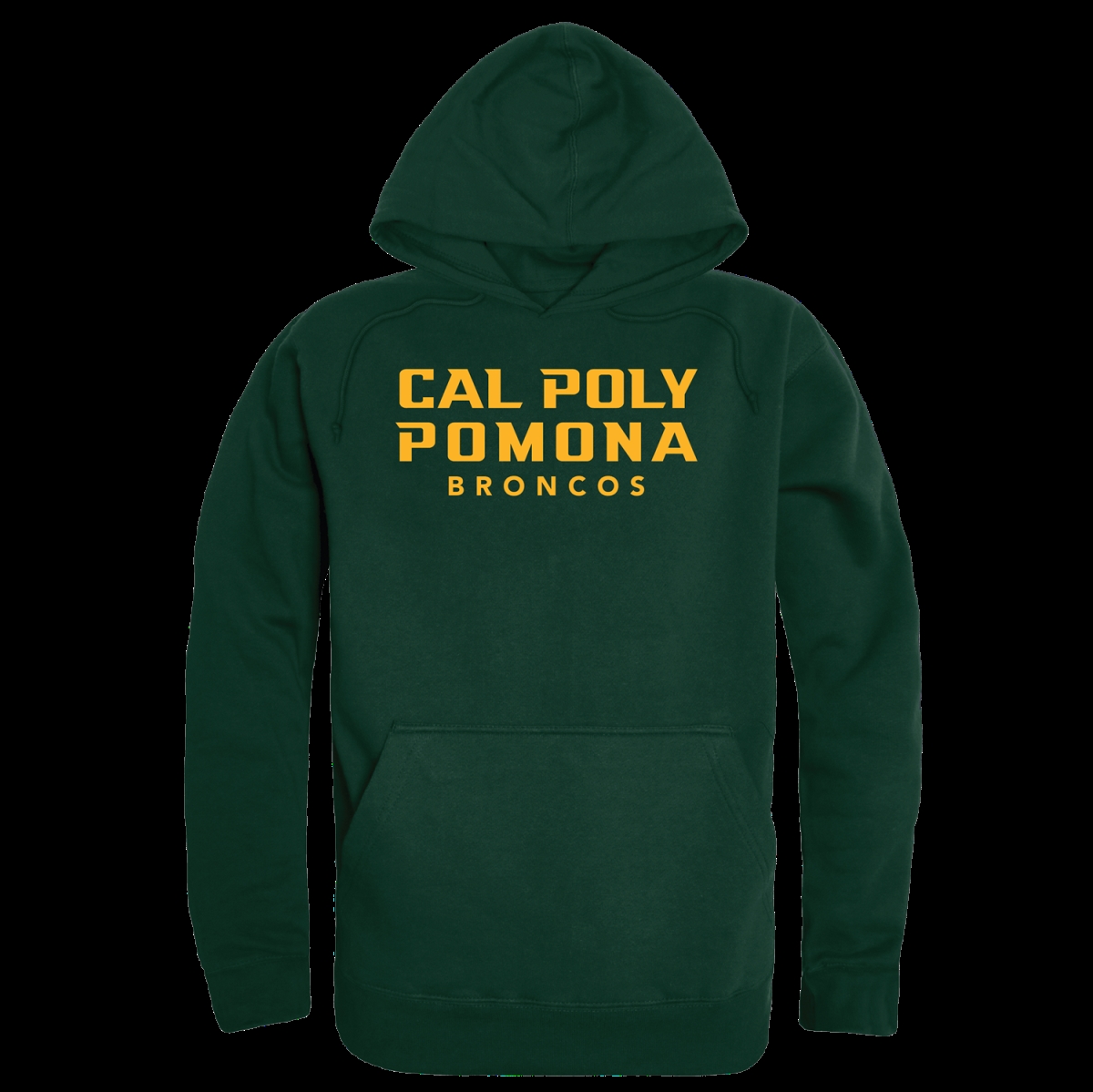 W Republic 547-201-FOR-01 California Polytechnic State University Pomona Broncos College Hoodie&#44; Forest Green - Small