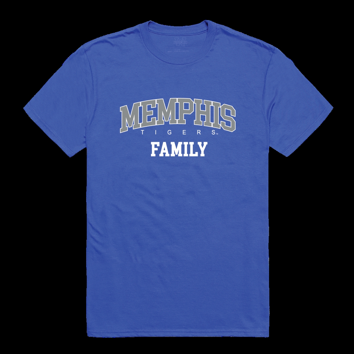 W Republic 571-339-RYL-01 University of Memphis Tigers Family T-Shirt&#44; Royal - Small