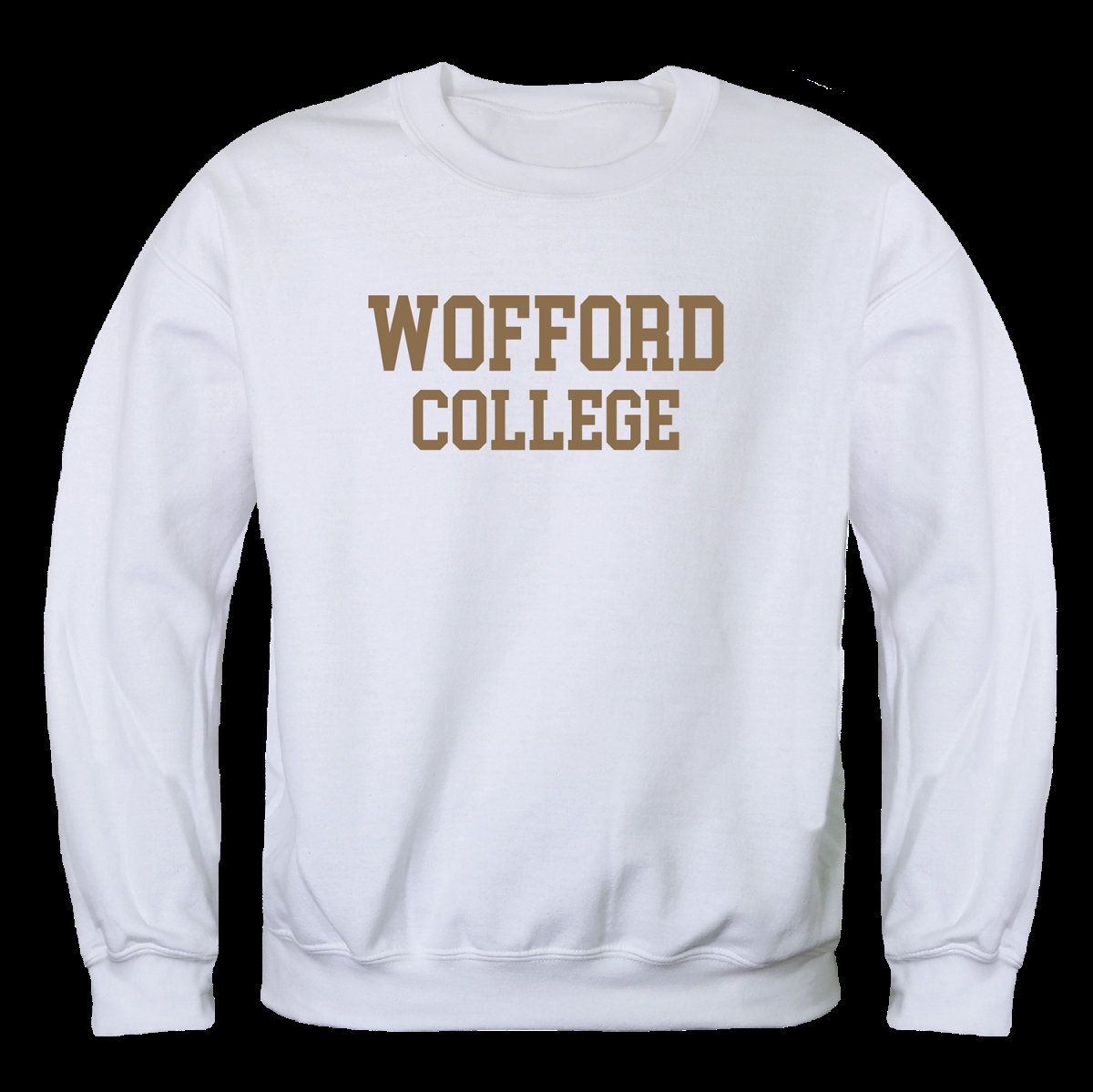 W Republic 568-415-WHT-03 Wofford College Terriers Seal Crewneck Sweatshirt&#44; White - Large
