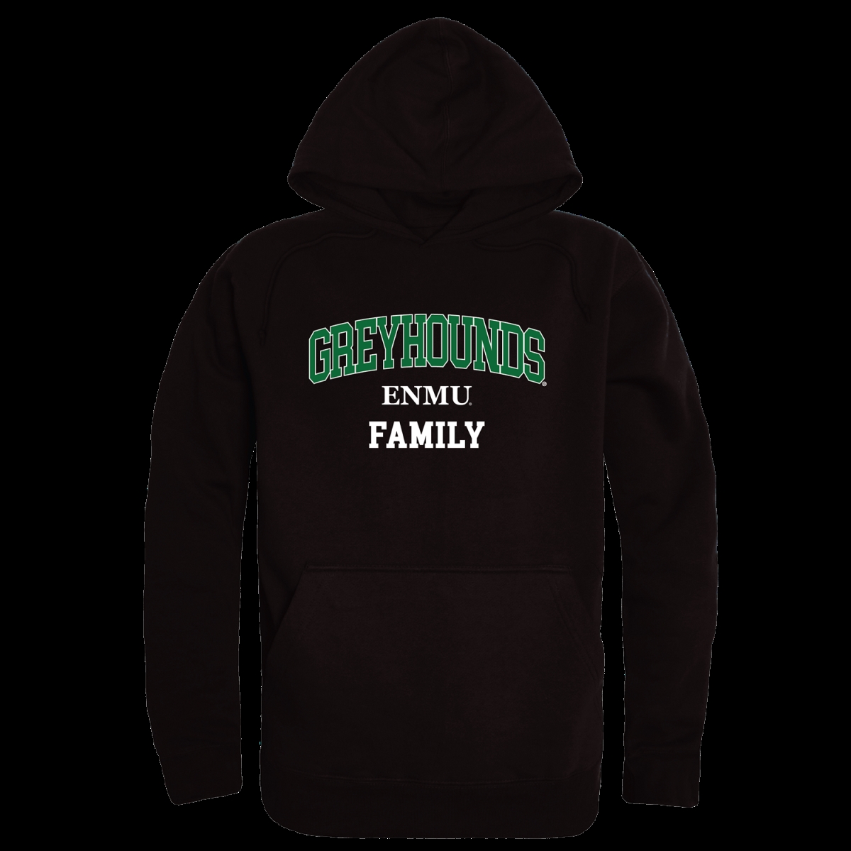 W Republic 573-640-BLK-01 Eastern New Mexico University Greyhounds Family Hoodie&#44; Black - Small