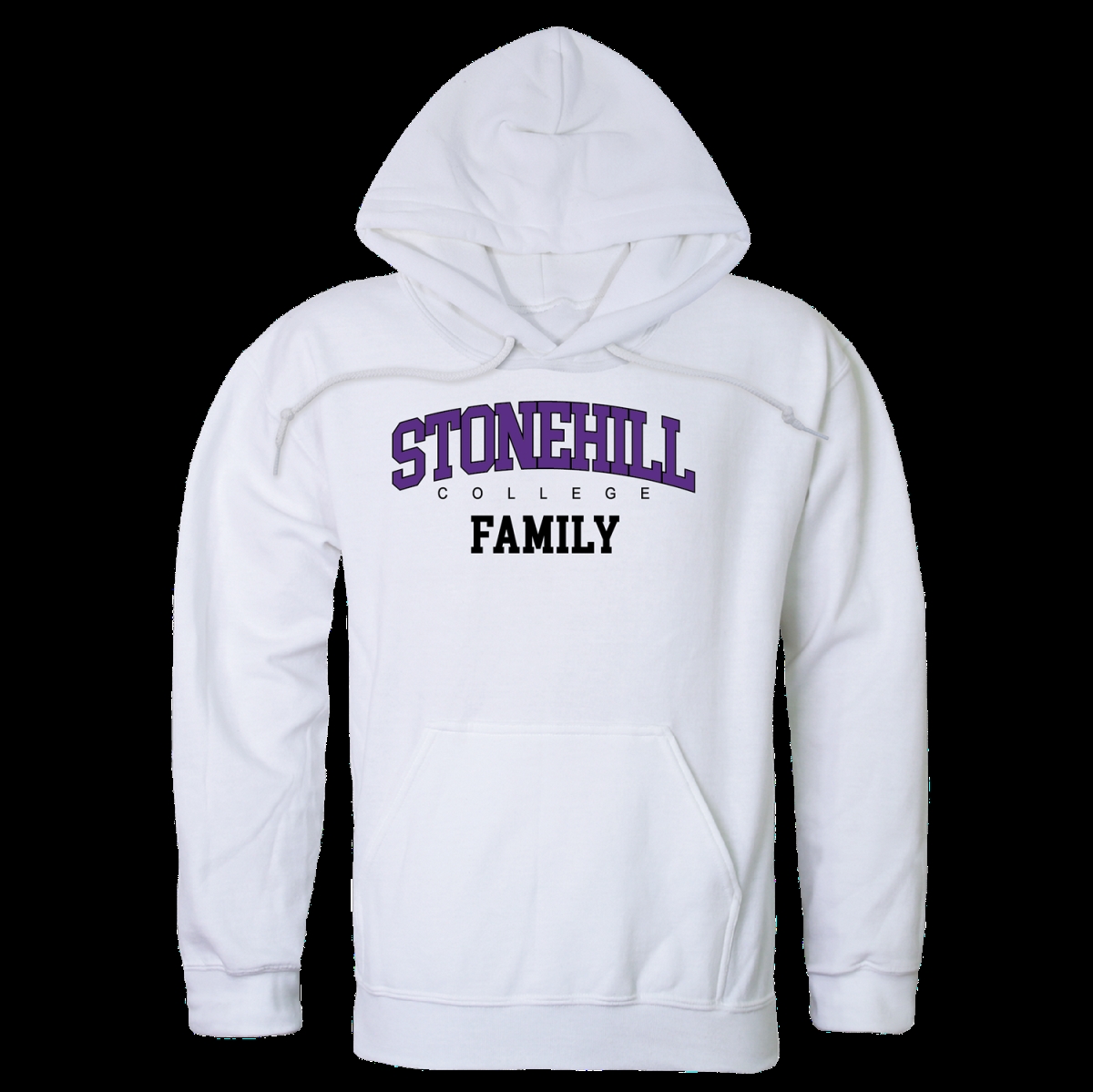 W Republic 573-730-WHT-04 Stonehill College Skyhawks Family Hoodie&#44; White - Extra Large
