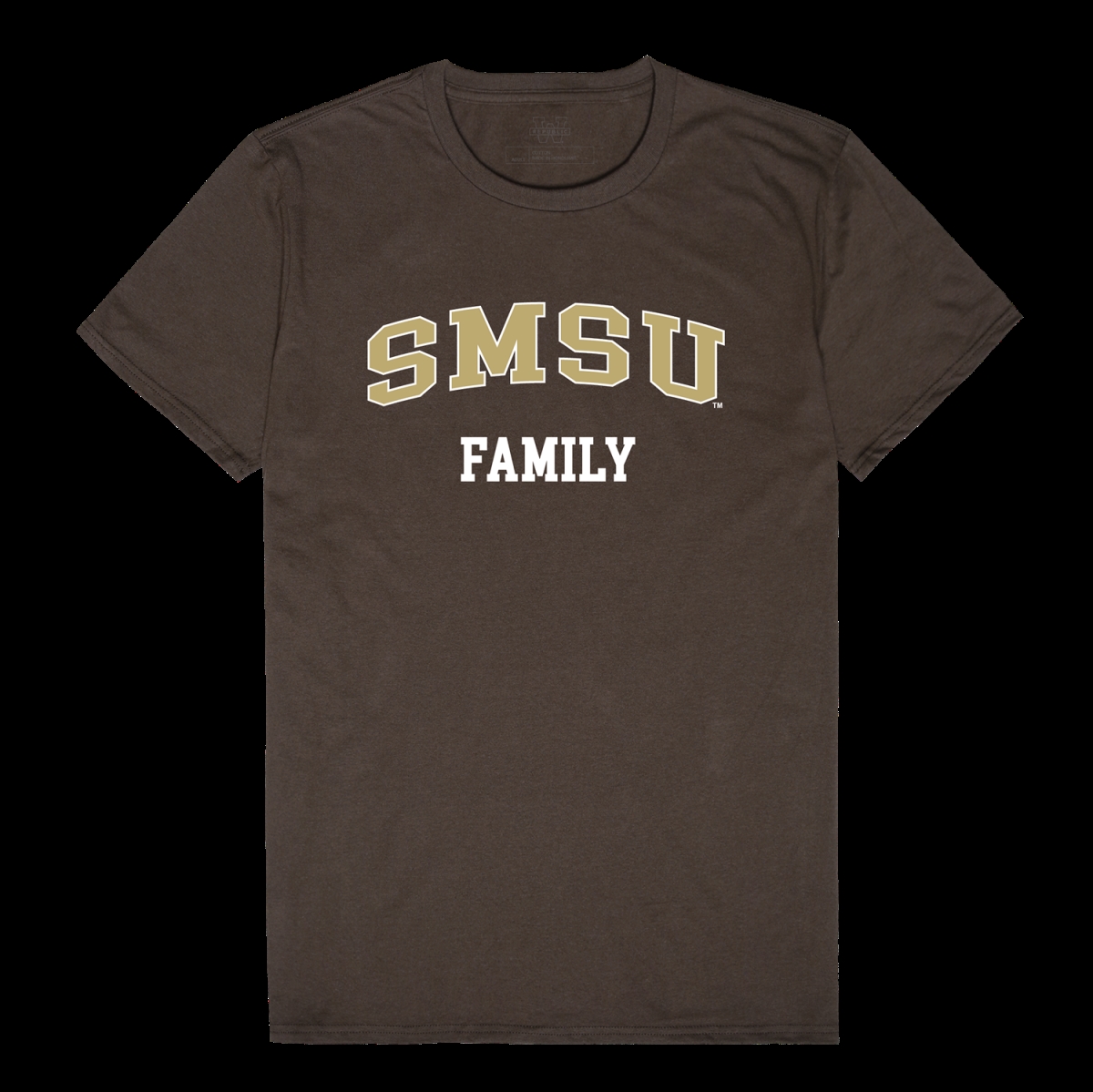 W Republic 571-674-BRN-04 Southwest Minnesota State University Mustangs Family T-Shirt&#44; Brown - Extra Large