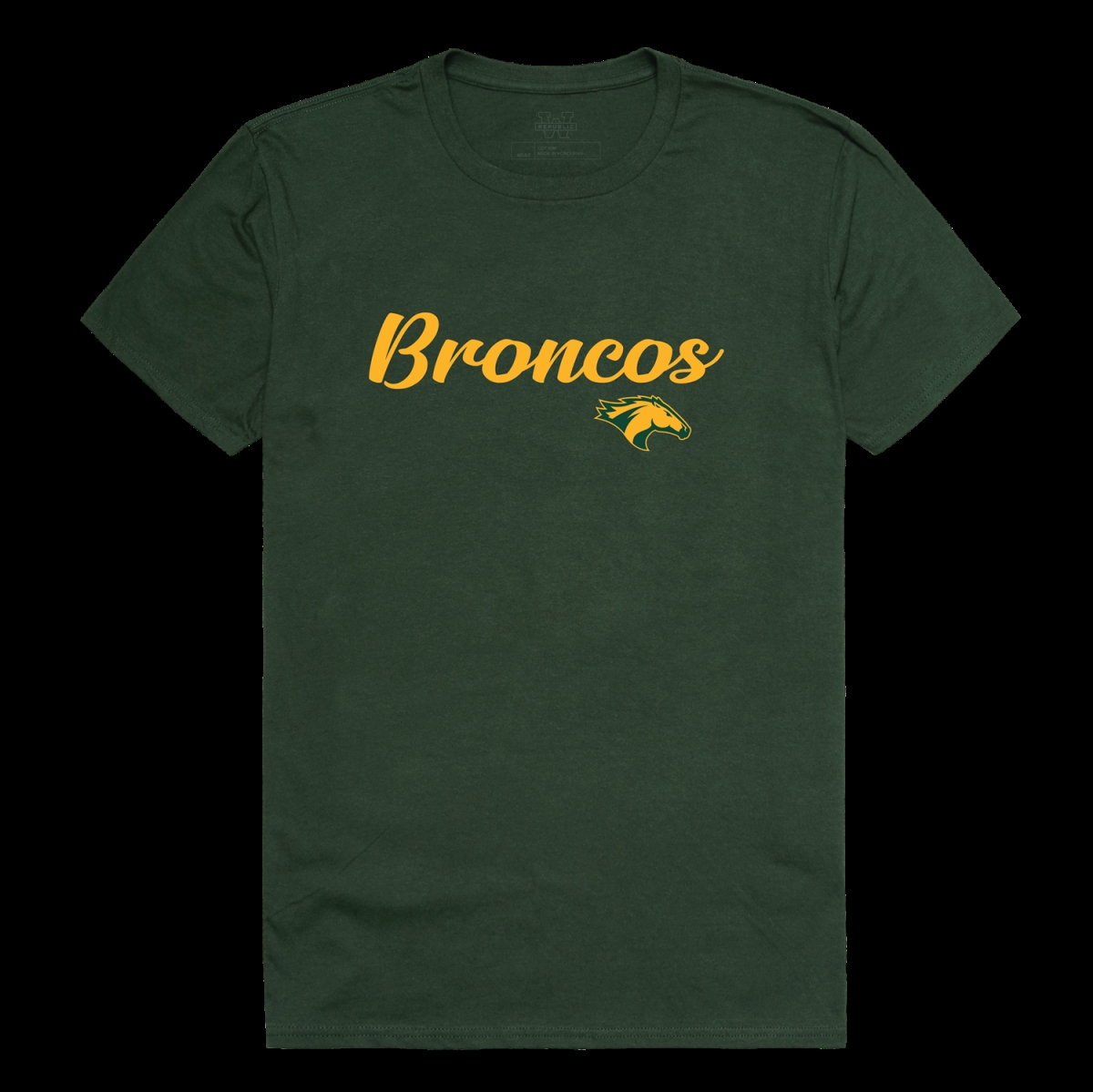 W Republic 554-201-FOR-03 California Polytechnic State University Pomona Broncos Script T-Shirt&#44; Forest Green - Large