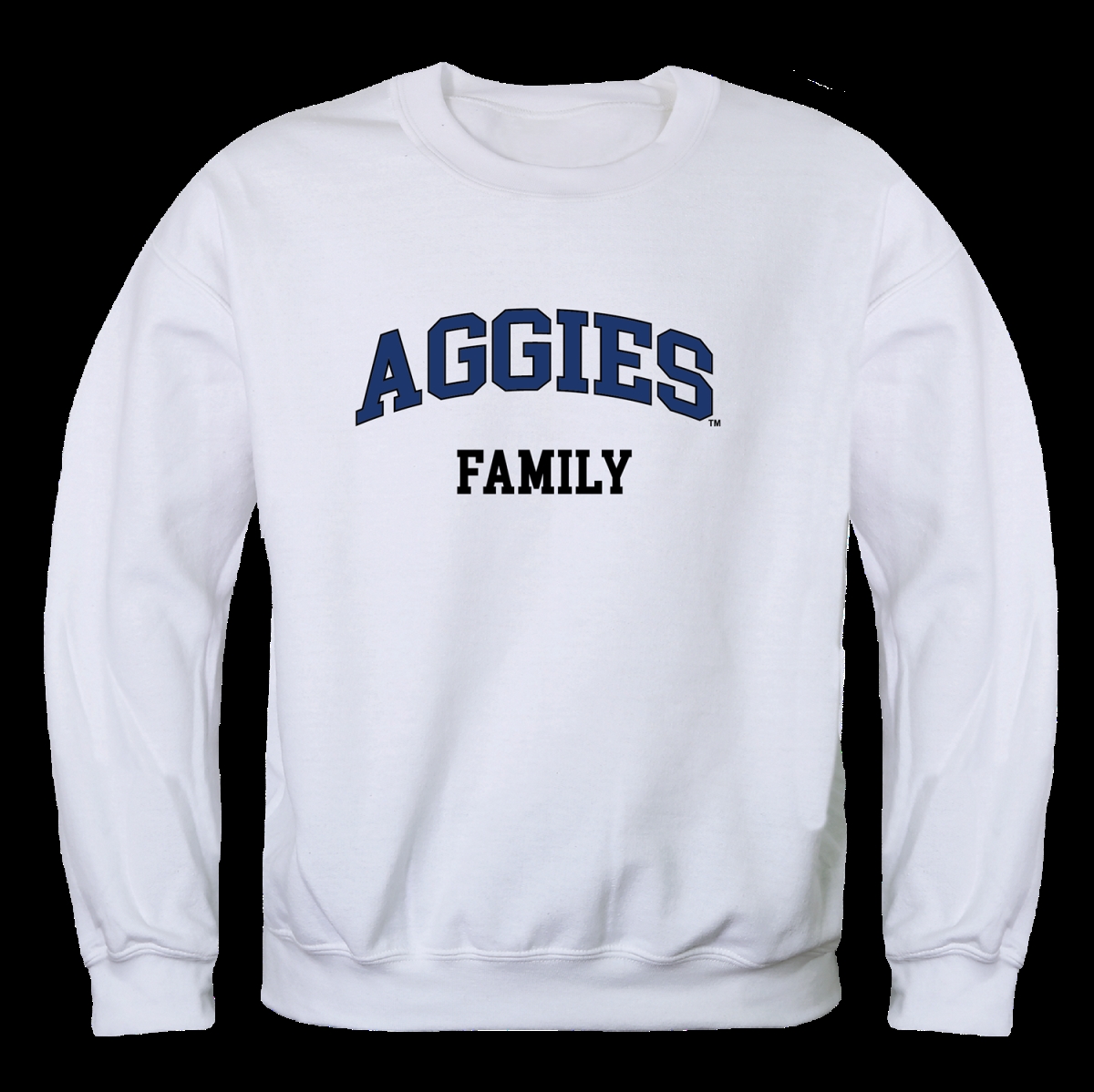 W Republic 572-470-WHT-02 North Carolina A&T State University Aggies Family Crewneck Sweatshirt&#44; White - Medium