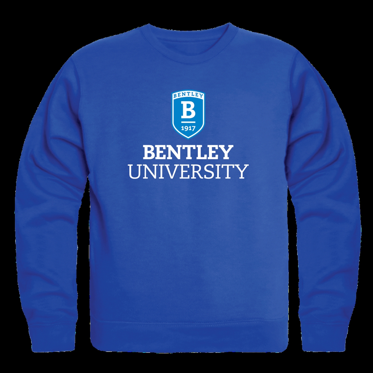 W Republic 568-483-RYL-01 Bentley University Falcons Seal Crewneck Sweatshirt&#44; Royal - Small