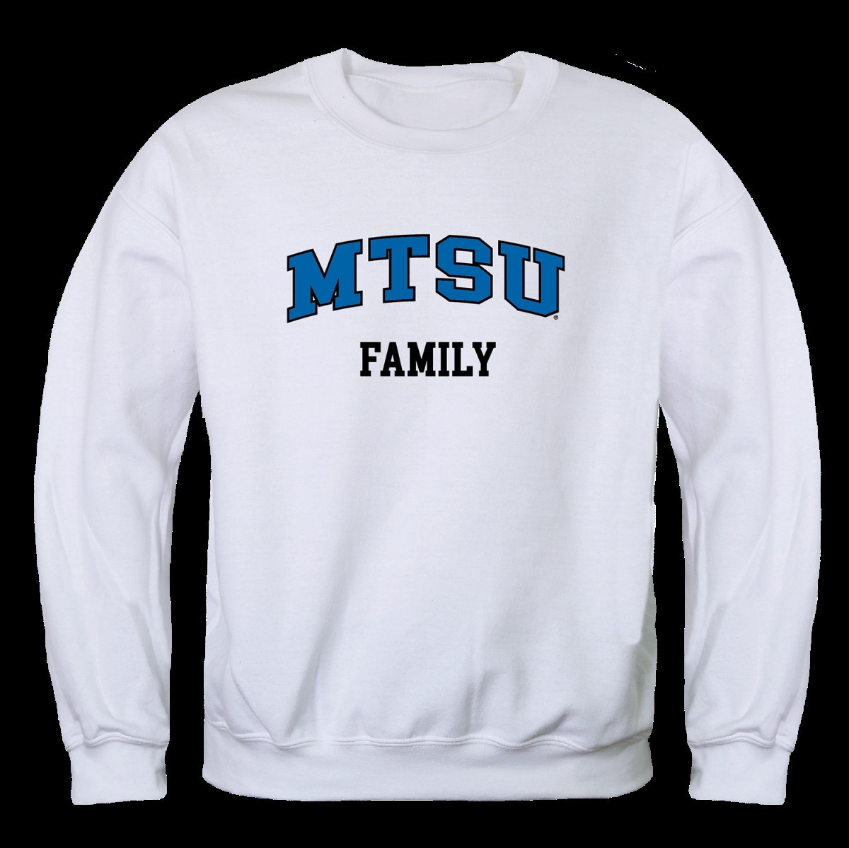 W Republic 572-223-WHT-03 Middle Tennessee State University Blue Raiders Family Crewneck Sweatshirt&#44; White - Large