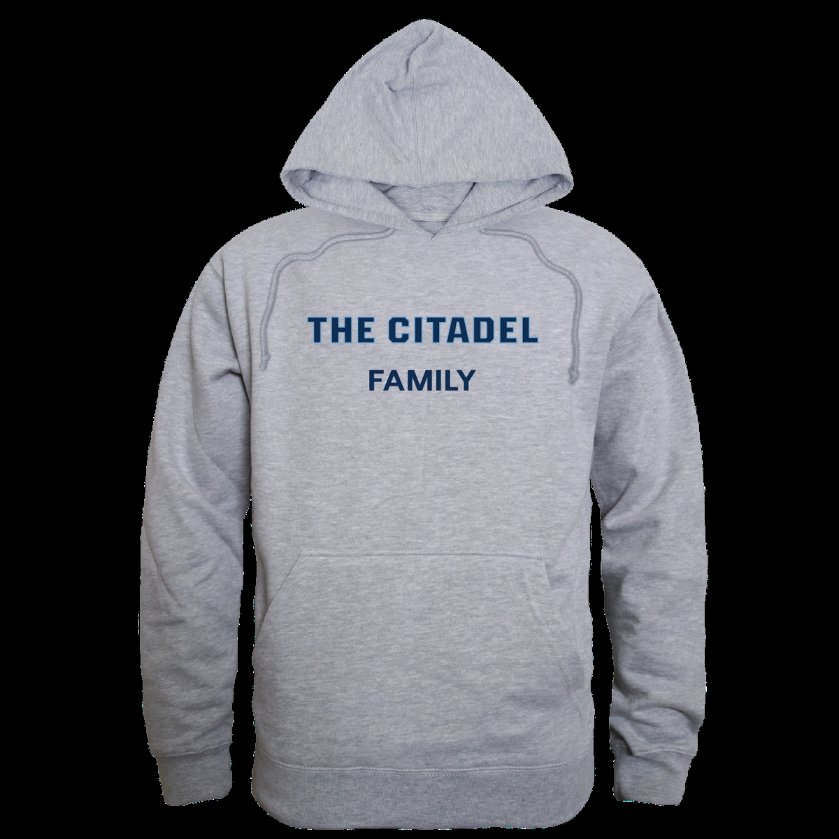 W Republic 573-239-HGY-04 Citadel Military College Bulldogs Family Hoodie&#44; Heather Grey - Extra Large