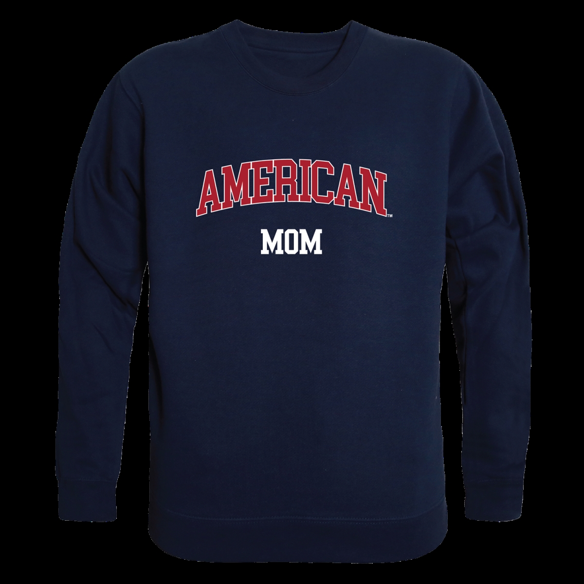 W Republic 564-498-NVY-04 American University Eagles Mom Crewneck Sweatshirt&#44; Navy - Extra Large