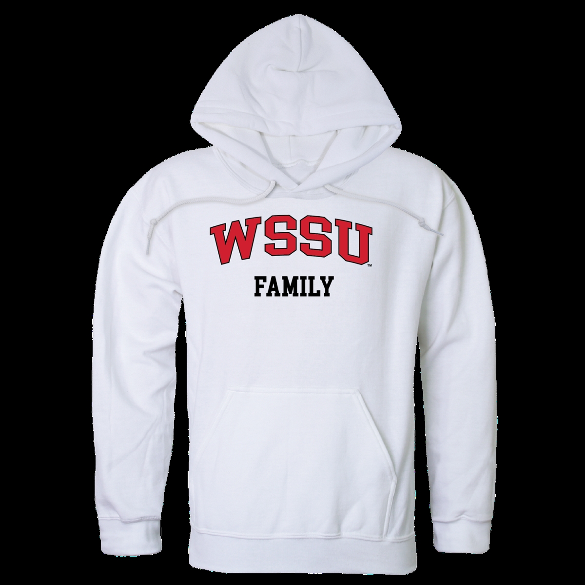 W Republic 573-607-WHT-02 Winston-Salem State University Rams Family Hoodie&#44; White - Medium
