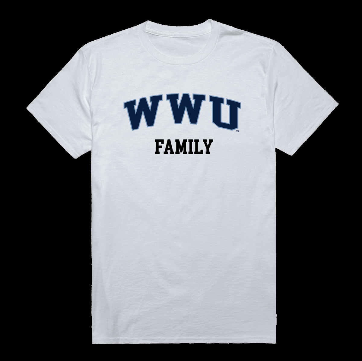 W Republic 571-252-WHT-03 Western Washington University Vikings Family T-Shirt&#44; White - Large