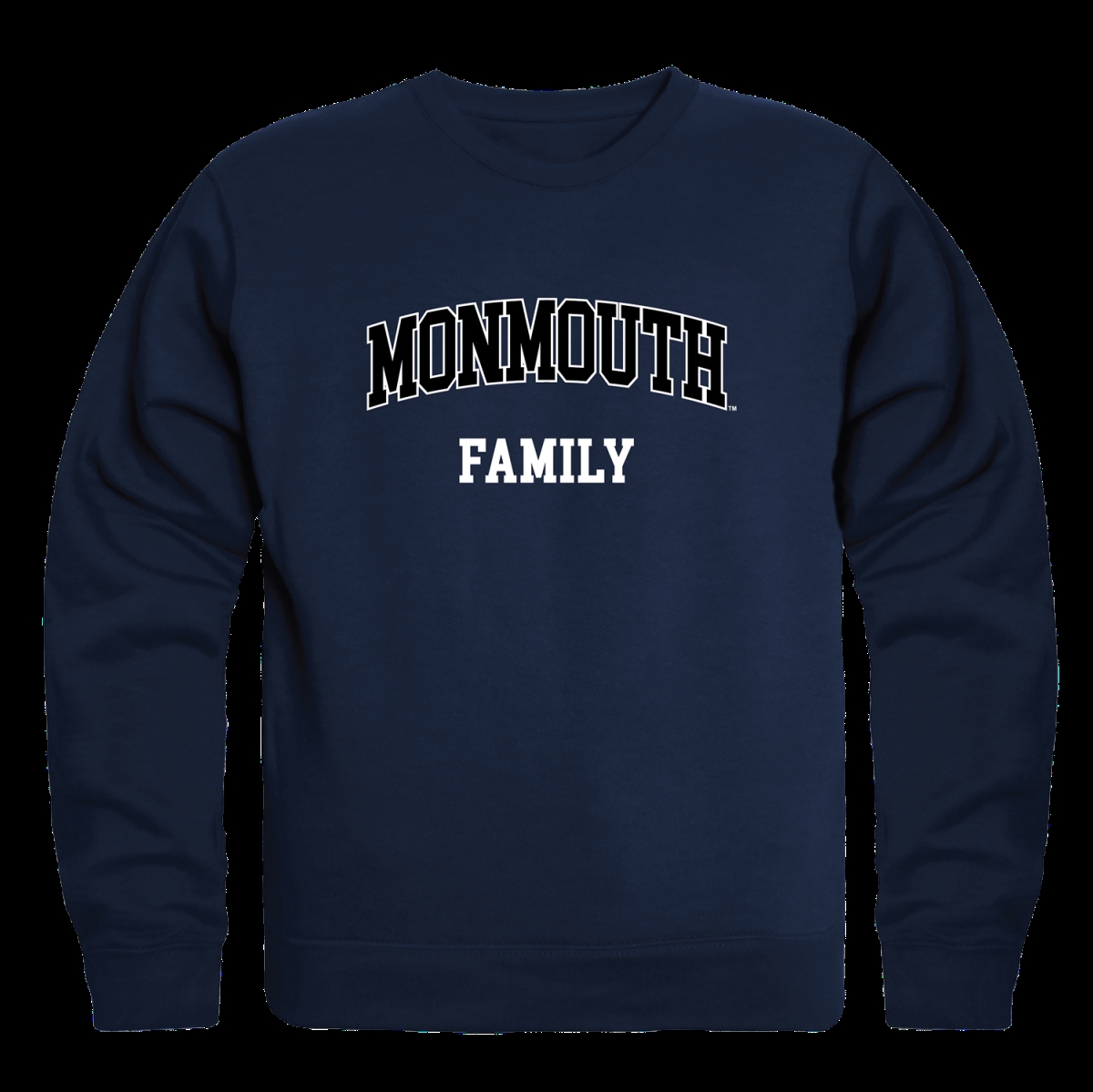 W Republic 572-345-NVY-05 Monmouth College Hawks Family Crewneck Sweatshirt&#44; Navy - 2XL