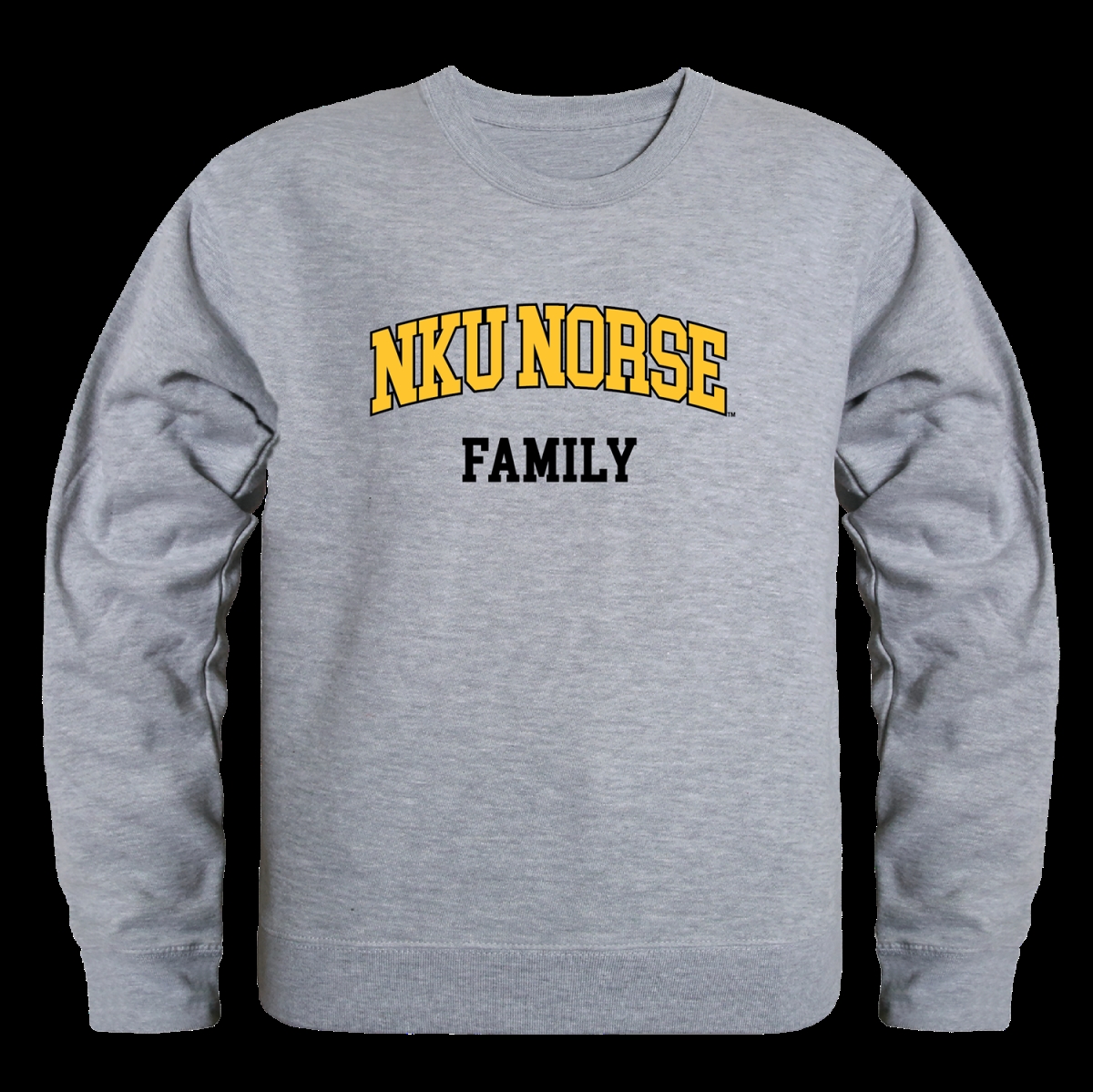 W Republic 572-356-HGY-02 Northern Kentucky University Vikings Family Crewneck Sweatshirt&#44; Heather Grey - Medium