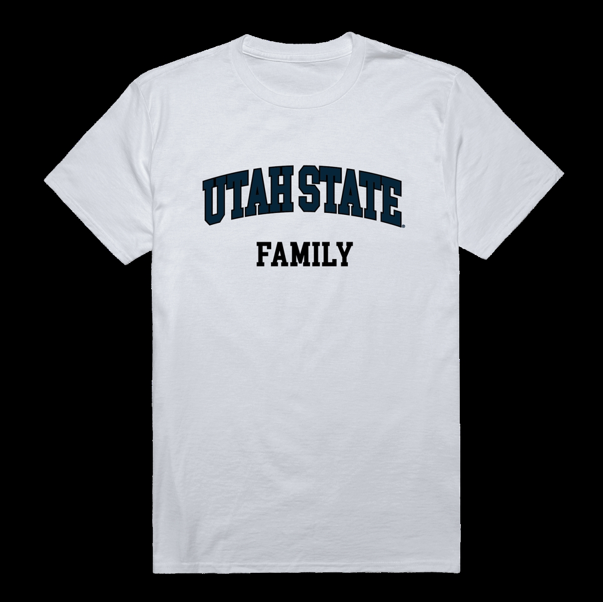 W Republic 571-250-WHT-03 Utah State University Aggies Family T-Shirt&#44; White - Large
