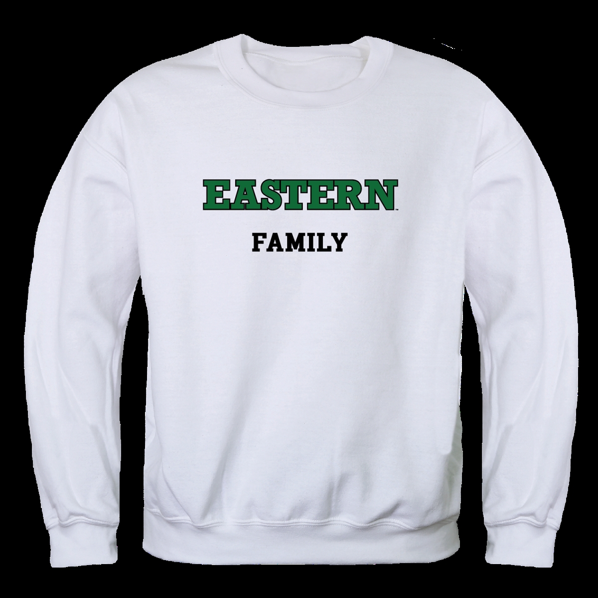 W Republic 572-295-WHT-05 Eastern Michigan University Eagles Family Crewneck Sweatshirt&#44; White - 2XL