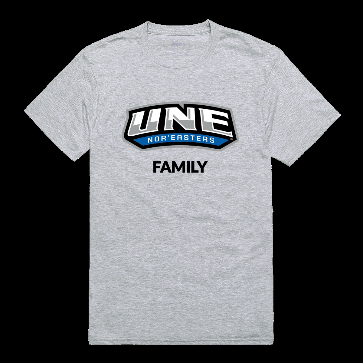 W Republic 571-554-HGY-03 University of New England NorEasters Family T-Shirt&#44; Heather Grey - Large