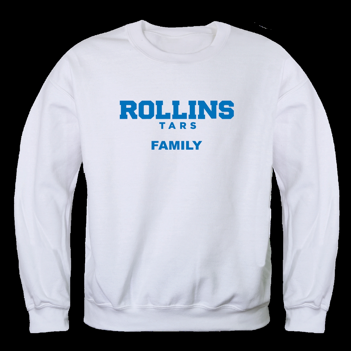 W Republic 572-577-WHT-02 Rollins College Tars Family Crewneck Sweatshirt&#44; White - Medium