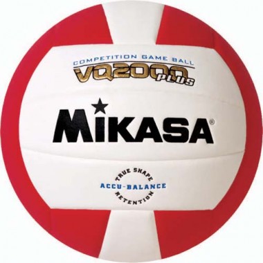 Olympia Sports BL331P Mikasa VQ2000 Micro Cell Composite Volleyball - Red/White