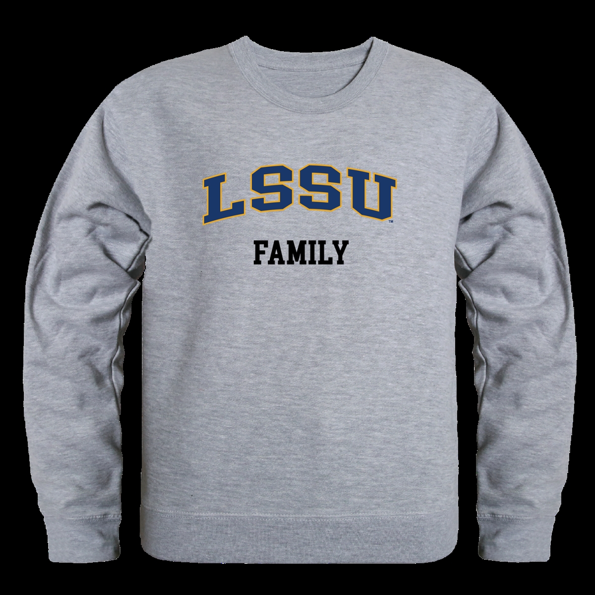 W Republic 572-325-HGY-04 Lake Superior State University Lakers Family Crewneck Sweatshirt&#44; Heather Grey - Extra Large