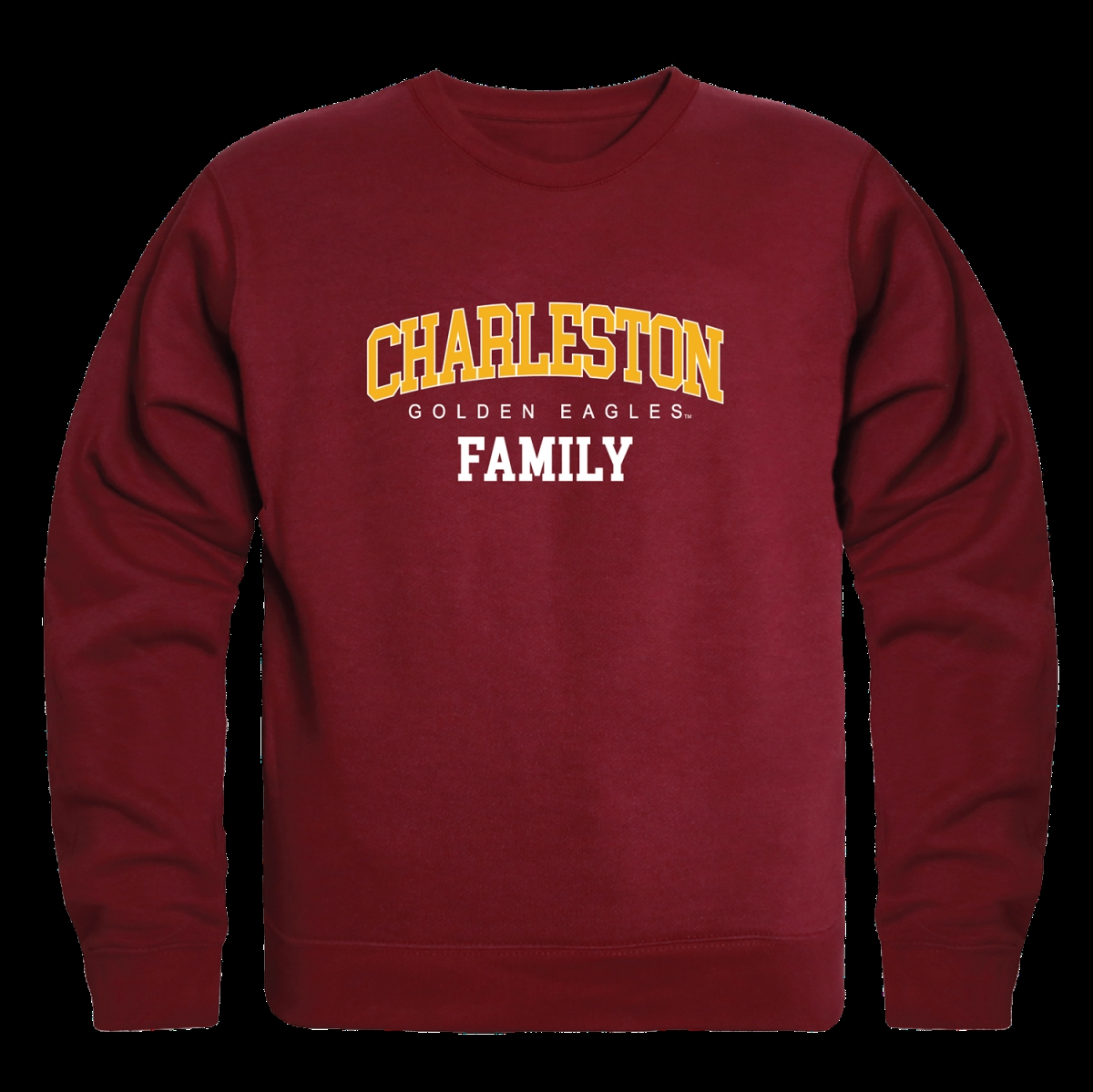 W Republic 572-630-MAR-04 College of Charleston Golden Eagles Family Crewneck Sweatshirt&#44; Maroon - Extra Large