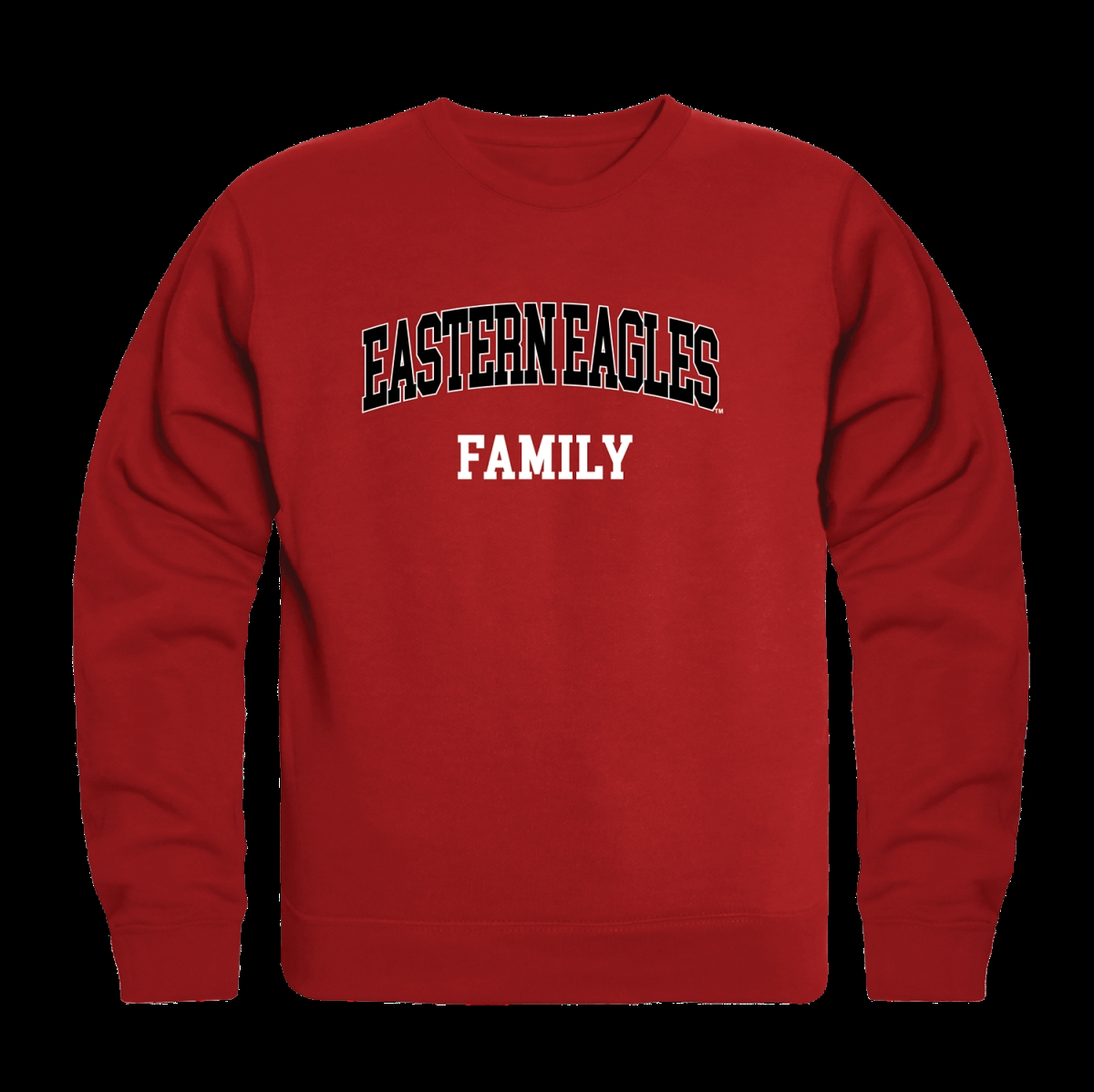 W Republic 572-296-RED-01 Eastern Washington University Eagles Family Crewneck Sweatshirt&#44; Red - Small