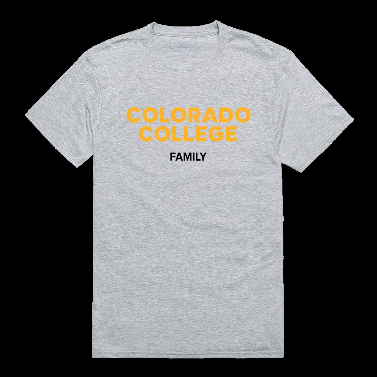 W Republic 571-285-HGY-04 Colorado College Tigers Family T-Shirt&#44; Heather Grey - Extra Large