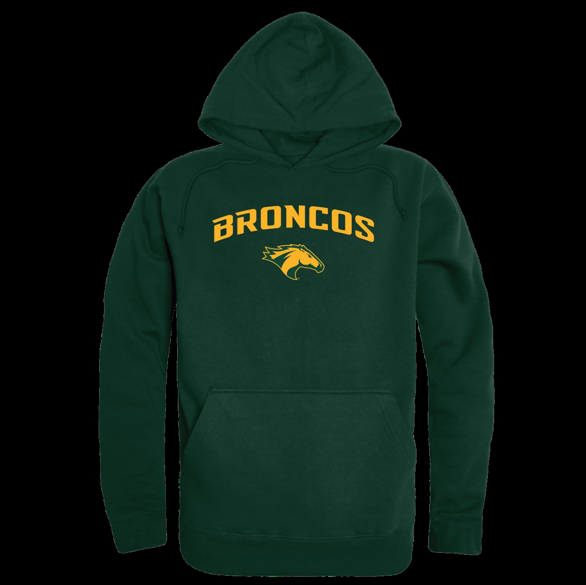 W Republic 540-201-FOR-04 California Polytechnic State University Pomona Broncos Campus Hoodie&#44; Forest Green - Extra Large