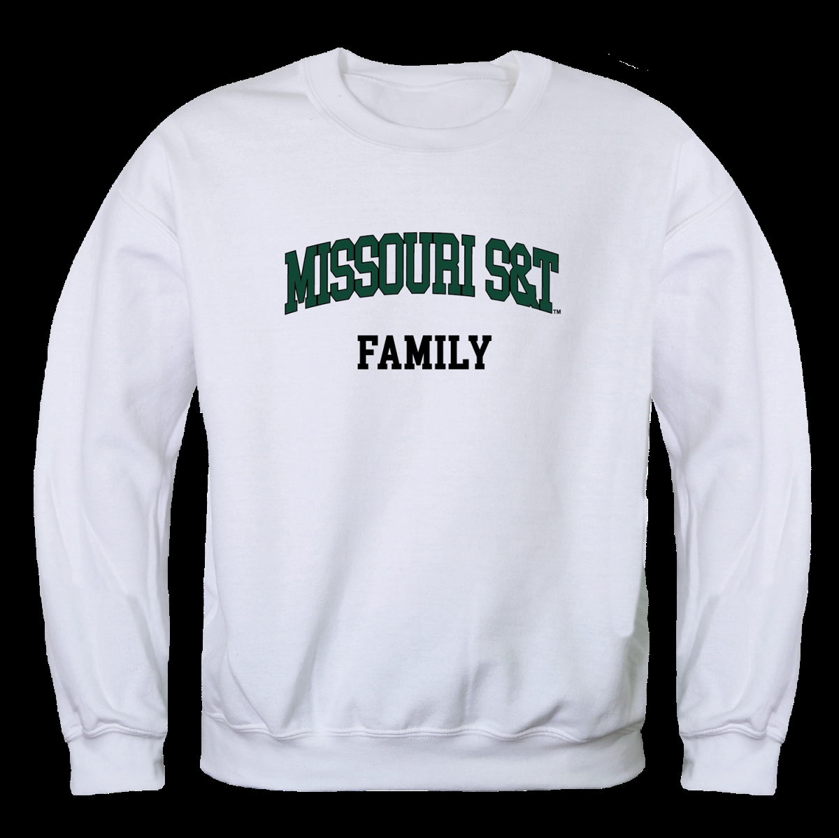 W Republic 572-548-WHT-05 Missouri University of Science & Technology Miners Family Crewneck Sweatshirt&#44; White - 2XL