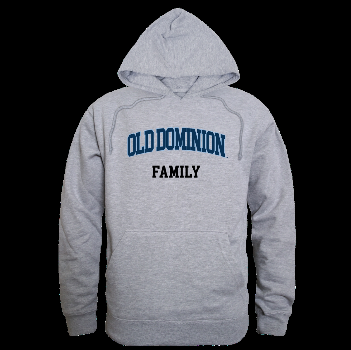 W Republic 573-228-HGY-01 Old Dominion University Monarchs Family Hoodie&#44; Heather Grey - Small