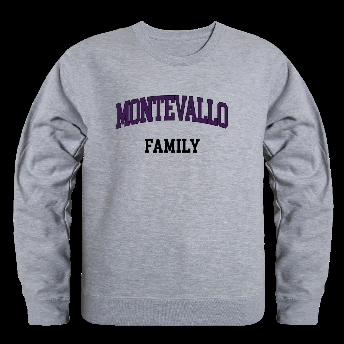 W Republic 572-551-HGY-01 University of Montevallo Falcons Family Crewneck Sweatshirt&#44; Heather Grey - Small