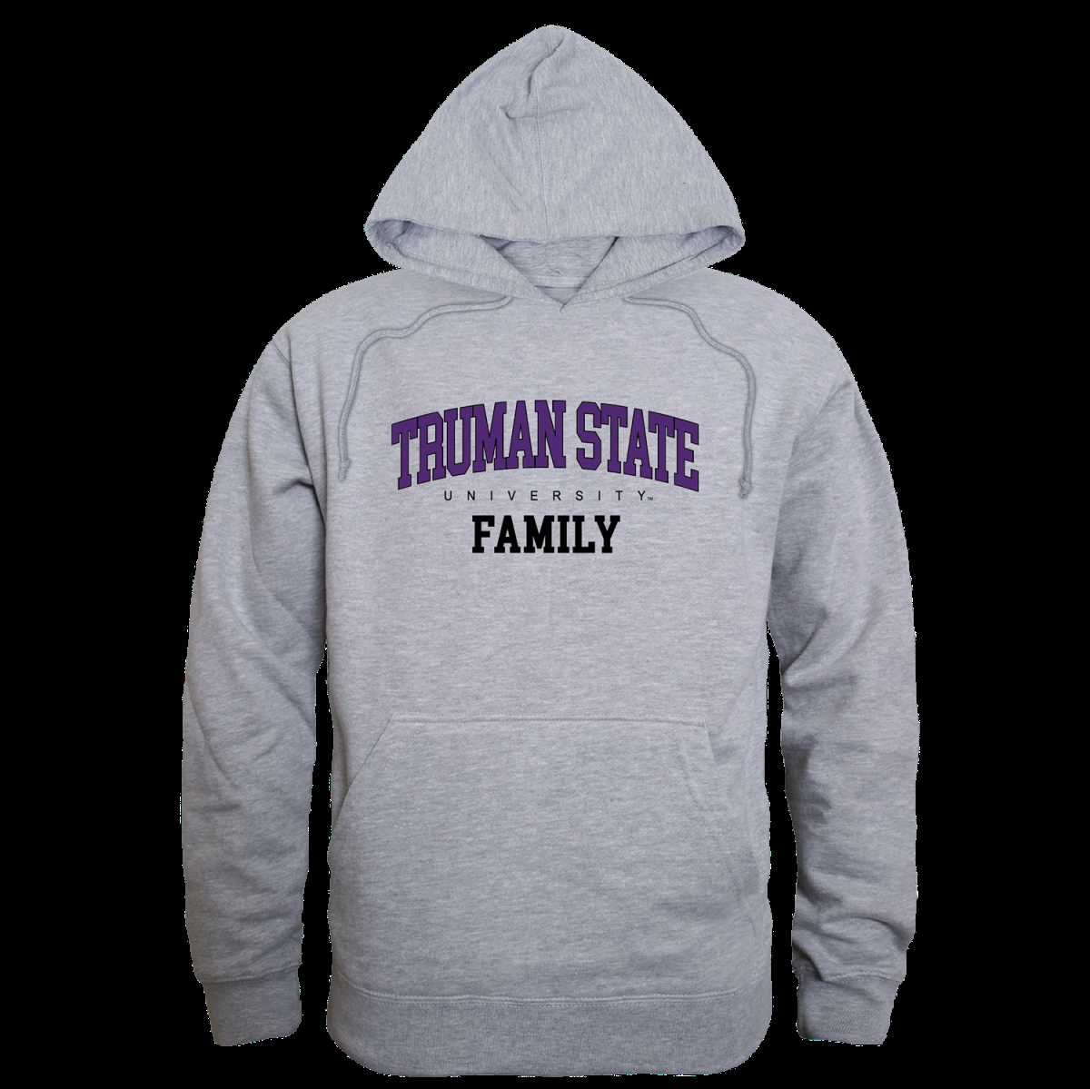 W Republic 573-598-HGY-03 Truman State University Bulldogs Family Hoodie&#44; Heather Grey - Large